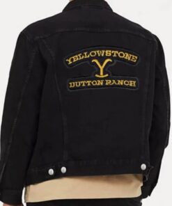 Yellowstone Dutton Ranch Black Denim Jacket