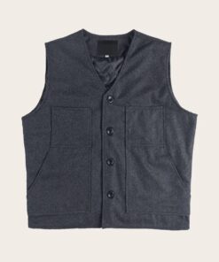 John Dutton Grey Wool Vest