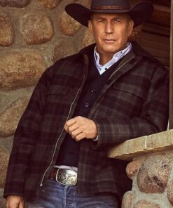 Yellowstone John Dutton Wool Plaid Jacket