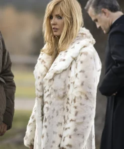 Beth Dutton White Leopard Coat