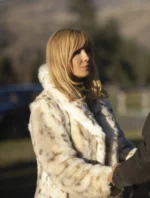 Yellowstone Beth Dutton Faux Fur White Coat