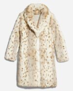 Yellowstone Beth Dutton Faux Fur White Coat