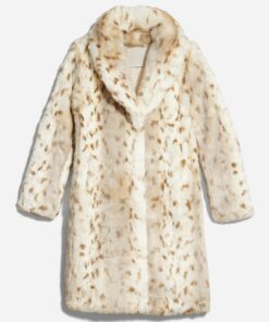 Beth Dutton White Leopard Coat