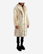 Yellowstone Beth Dutton Faux Fur White Coat