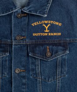 Yellowstone Dutton Ranch Logo Denim Jacket
