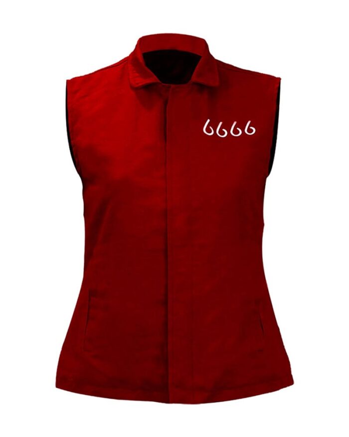 Kathryn Kelly 6666 Red Cotton Vest