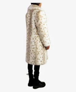 Yellowstone Beth Dutton Faux Fur White Coat