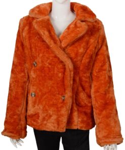 Beth Dutton Fur Orange Coat
