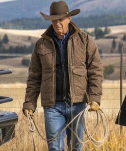 John Dutton Yellowstone Season 4 Quilted Jacket