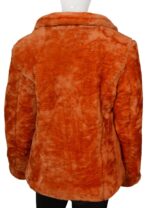 Beth Dutton Fur Orange Coat