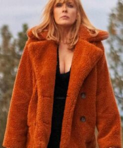 Beth Dutton Fur Orange Coat