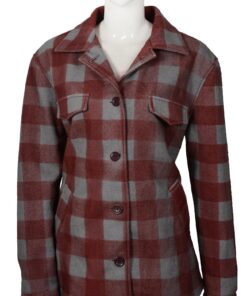 Yellowstone Beth Dutton Red Wool Coat