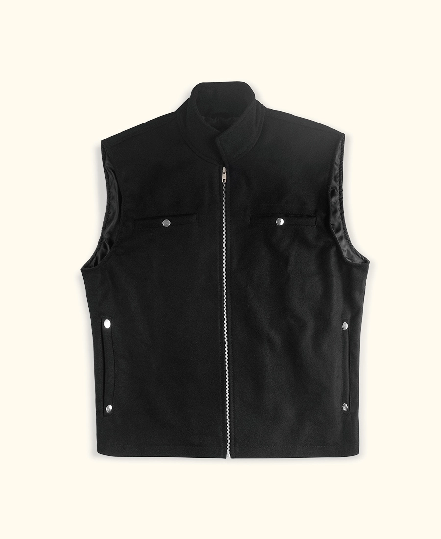 Rip Wheeler Black Wool Vest Rip Wheeler Black Wool Vest