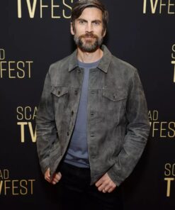 Yellowstone Jamie Dutton Suede Leather Trucker Jacket