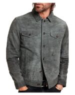 Yellowstone Jamie Dutton Suede Leather Trucker Jacket