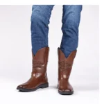 Comfortable High-Leg Pointed Retro Western Cowboy Boots for Men