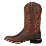 Men’s Fashion High Top Western Style Boot with Embroidered Design